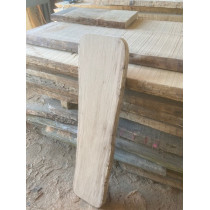 Gartenholz, Rückenlehne für Sitzbank, Eiche, gehobelt, Ecken abgerundet, unbehandelt, 100x30x3 cm